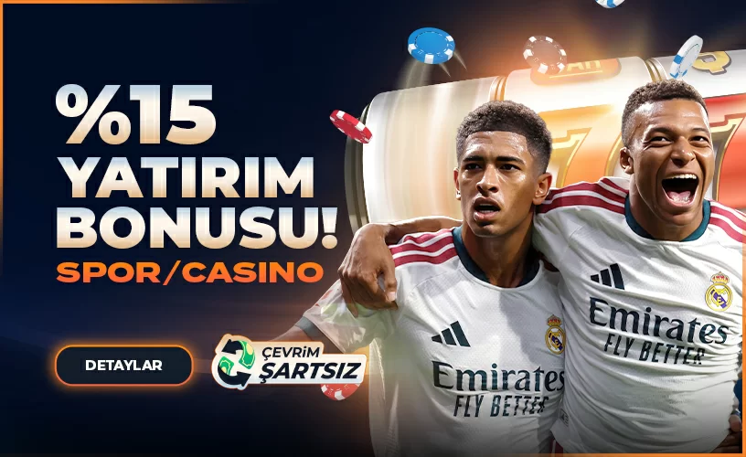%15 YATIRIM BONUSU (ÇEVRİMSİZ)