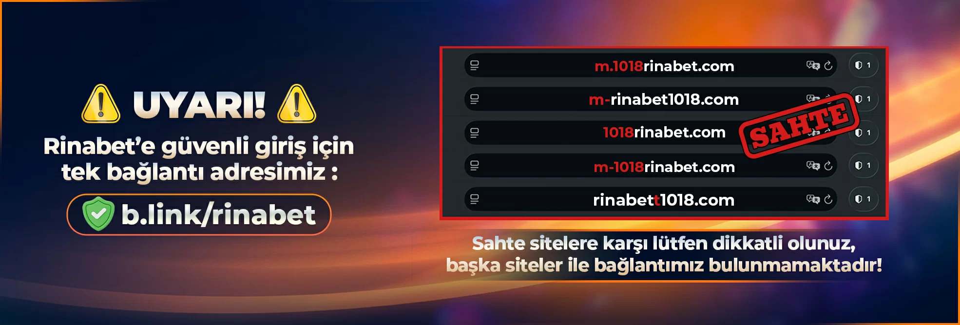 Sahte Sitelere Karşı Dikkat